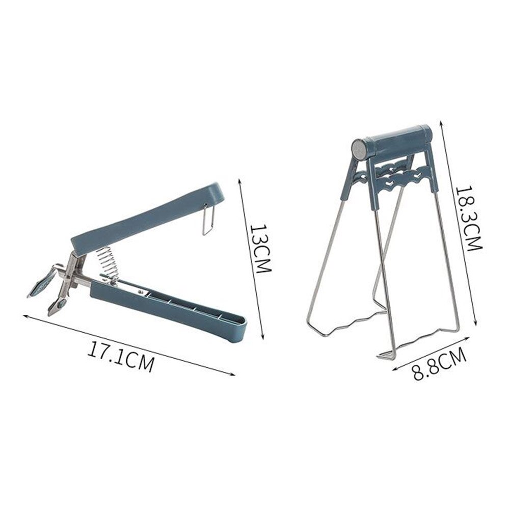 Multifunktion rustfrit stål anti gryde skål fad klemme gripper holder klip skål gripper gryde holder gripper klip køkken tænger