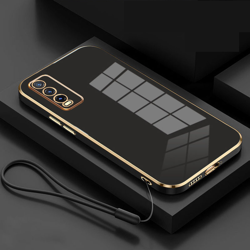 For vivo Y20 Case vivo Y20s Y20I Y20SG Y20G Phone Case Vivo V2029 V2027 V2032 Case Luxury Square Plating Shockproof Back Cover