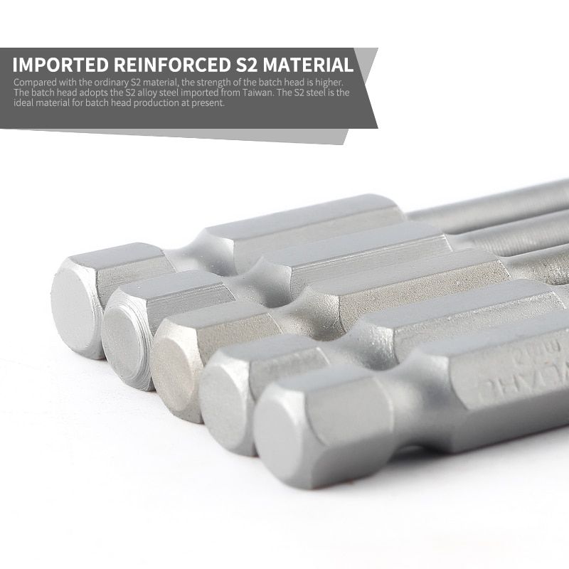 150mm Length Screwdriver Drill Bit Sets S2 Steel Screw Driver Bits Hex Magnetic 1/4"Hand Repair Kits Tools