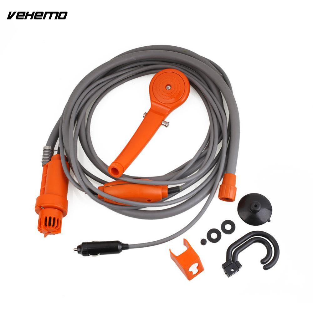 Vehemo Camper Caravan 12V Electric Shower Portable High Pressure Car Water Pump Washer