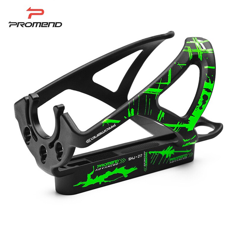 Promend mtb fiets bidonhouder racefiets drinkfles houder opvouwbare fiets bidonhouder fietsaccessoires: Zwartgroen