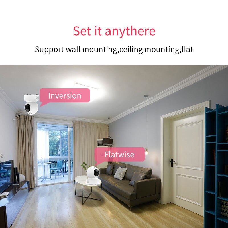 WiFi Security Camera 1080P Home Security HD CCTV Camera Tuya Smart Life Auto-Tracking