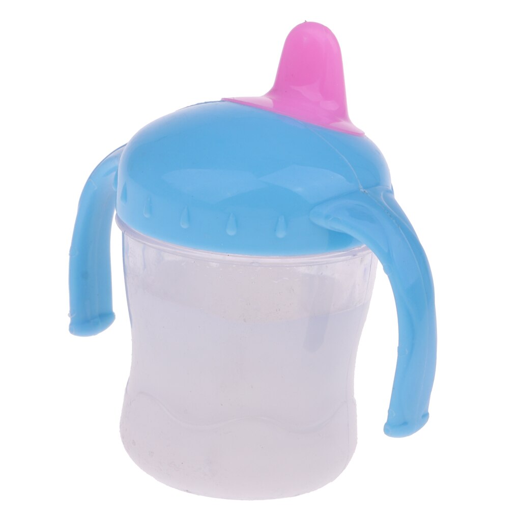 Magic Dummy Disappearing Milk Bottle Feeding Bottle Kids Play Toy Accessory Baby Dolls Bottle -Blue