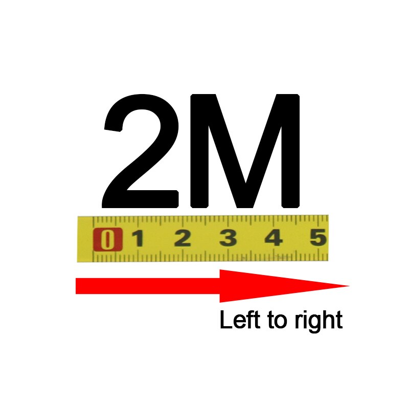 Miter Track Tape Measure Self-Adhesive Measuring Tape Steel Ruler Durable Wear-Resistan T-track Router Table Measuring Tools: 2M Left to right