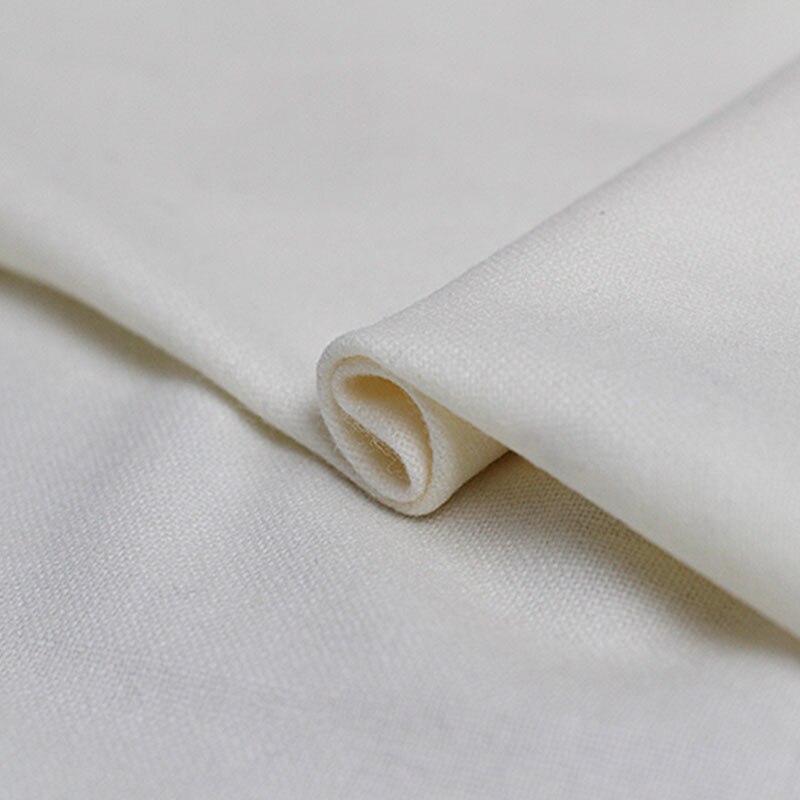 Pearlsilk Japanese White Wollen Wool Fabrics Wool Materials Autumn Women Suits Pants Sewing Cloth Tailor