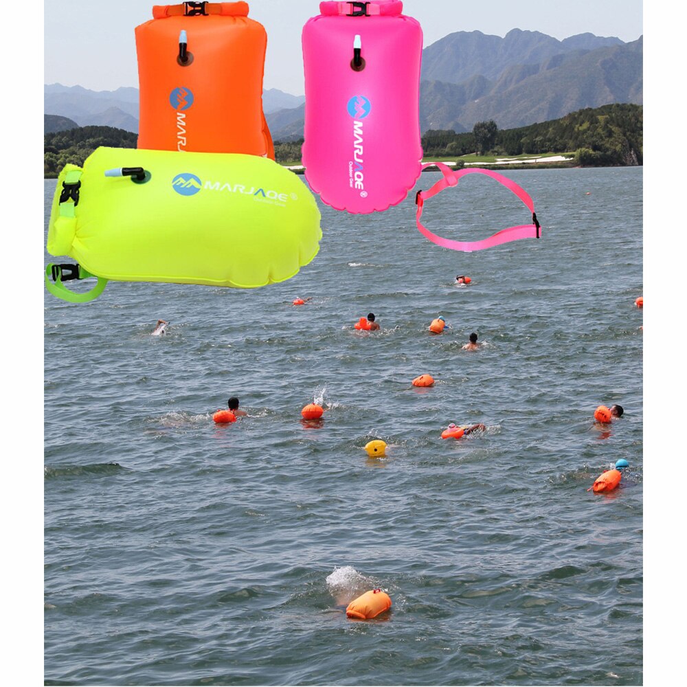Multifunktion udendørs svømmebøje svømning drifttaske svømme flyder vandtæt pvc redningsbælte vandsport airbag  xa113y