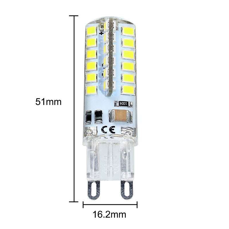 5 stuks mini led-lamp  g9 led-lampen 110v maïslampen 2835 48 leds ampullen kroonluchter kaars  g9 licht vervangen 30w 40w halogeenlampen smd