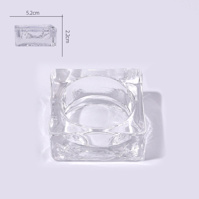 1Pc Acrylic Nail Cup Acrylic Powder Liquid Crystal Glass Dappen Dish Bowl Holder Container Equipment Nail Tool for Nail