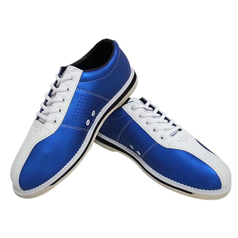 Mens Bowling Schoenen Met Skidproof Sole Professionele Sport Schoenen Vrouwen Leer Ademend Fitness Sneakers Grote Maat Eu 34-46