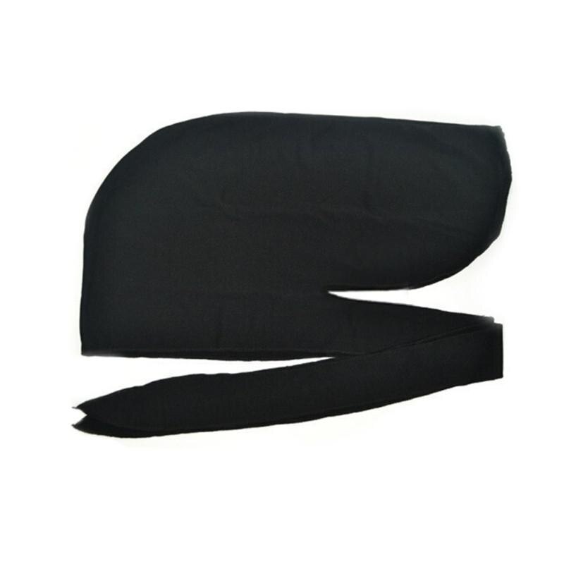 Spandex König S Durag Hütte Durags Bandana Turban Perücken Männer Seidige Durag Headwear Stirnband Schwarz/Weiß Haar Zubehör: Schwarz