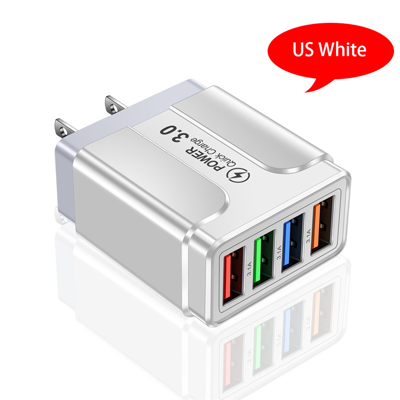 EU European KR Plug Adapter Japan China US To EU Travel Power Adapter Electric Plug Converter Charger Socket AC Outlet: white US