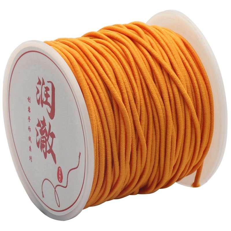 50 m/rolka mocne elastyczne frezowanie przewód 0.8-1.5mm do bransoletek Stretch Thread String naszyjnik komponenty do biżuterii DIY linia produkcyjna