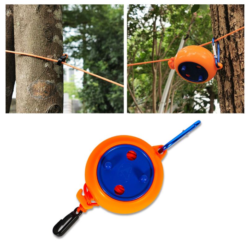 8m Portable Clothesline Retractable Drying Rack Hanging Clothing Line Rope M17E