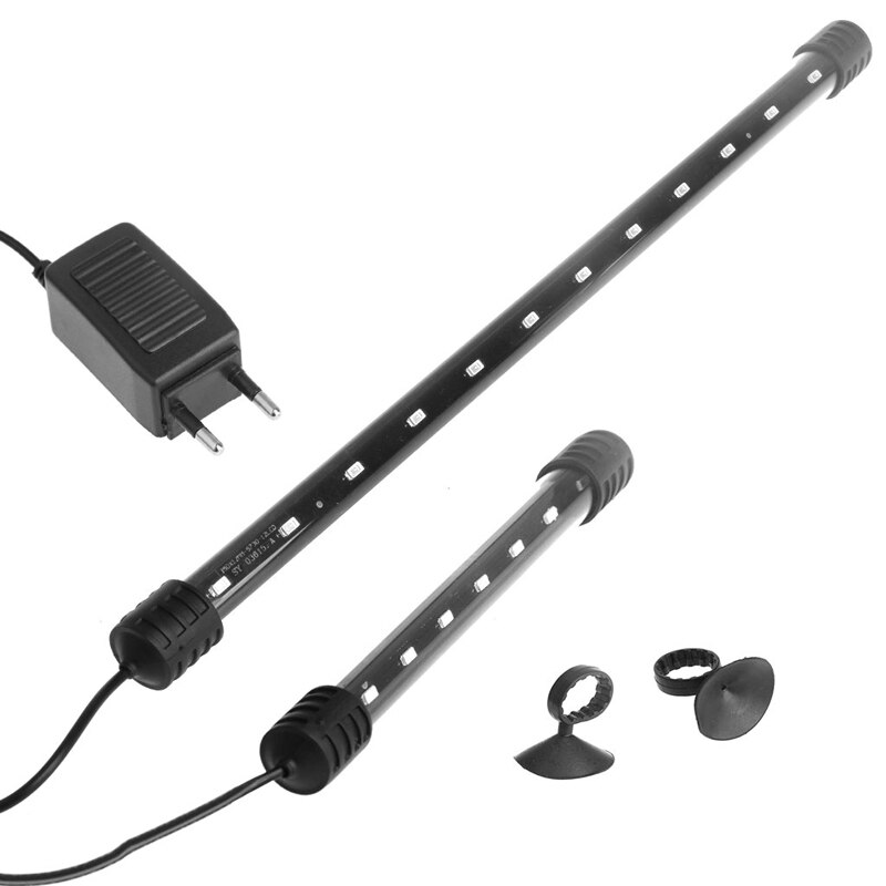 Akvarium fisketank ledet lys nedsenkbar vanntett bar strip lampe eu plug