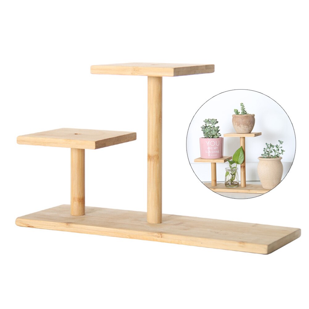 3 Tier Plant Stand for Desk Flower Pot Holder Succulent Plant Bonsai Storage Display Shelf Home Office Balcony Garden Decoration