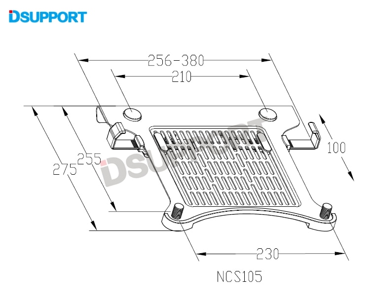 DA1 Notebook Tray Laptop Tray Tablet PC Tray For Loctek Monitor Holders