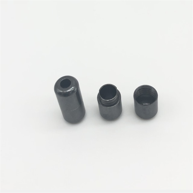 Fermoirs à lacets élastiques en métal, 10 pièces, fermeture de Capsule, boucles de bout, sans attache, réfléchissant, pour la réparation des lacets de baskets: 10pcs Gun color 1