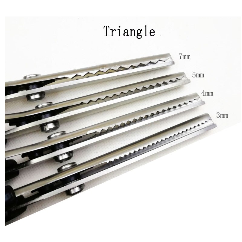 Tijeras de corte para costura a medida, tijeras de corte, herramientas y accesorios de costura tijeras para tela para tapicería Artesanal de cuero: Triangle 3mm