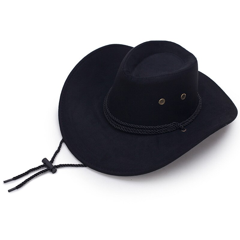 Sun Hat Faux Leather Cowboy Hat Men and Women Travel Caps Western Hats Chapeu Cowboy 9 colors: black