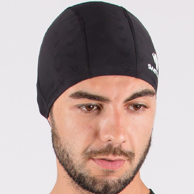 High grade shark skin fabric cloth swim cap Waterproof swimming caps, Water Cube patterns, Swimming Accessories