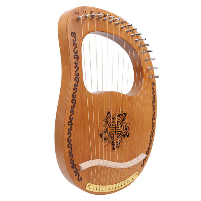 Portable Harp Wood Harp The Oldest Musical Instrument in The West for Beginners Party Sweethearts Home