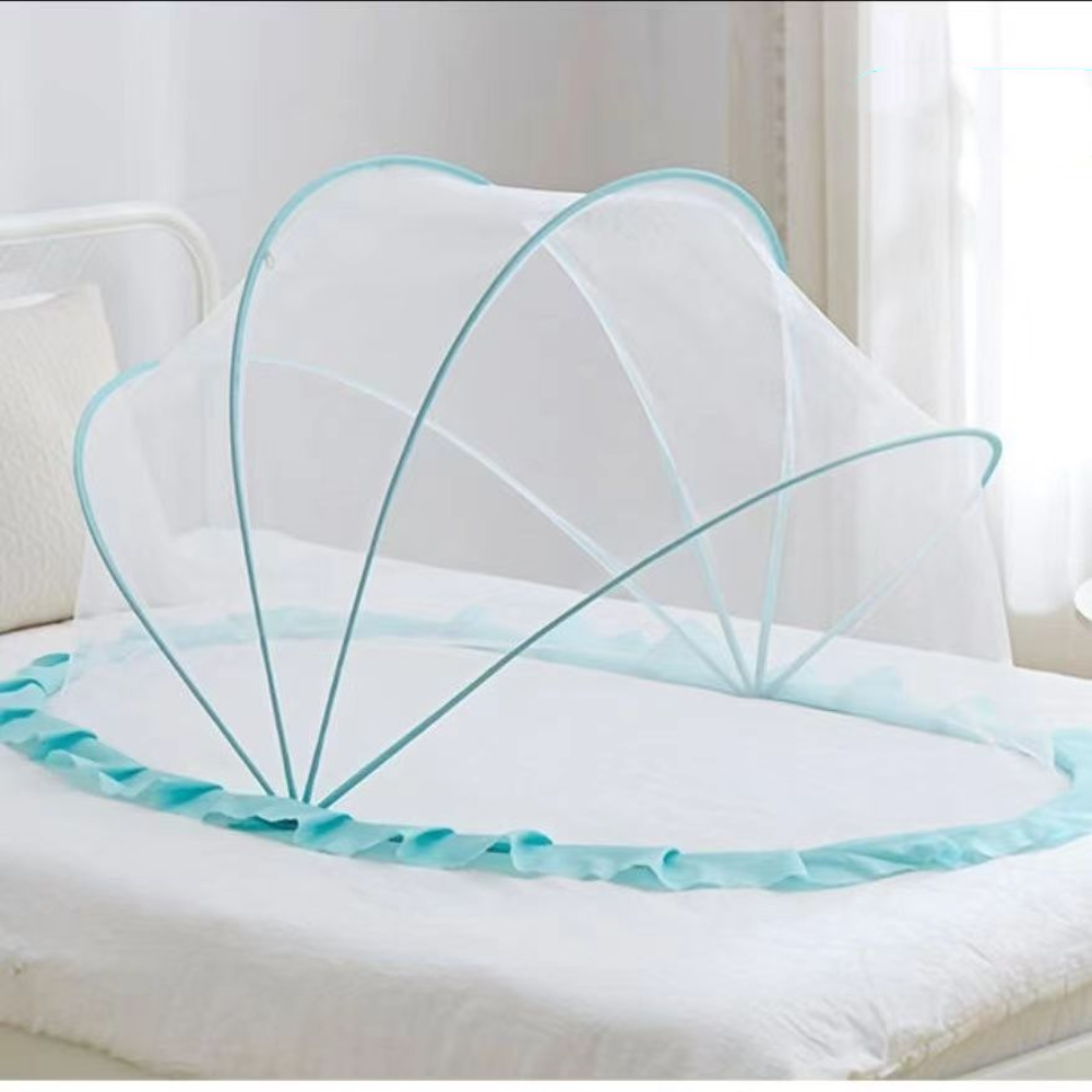 Nuovo letto pieghevole zanzariera unded accessori per bambini baldacchino per bambini yurta parasole in plastica copertura per zanzare