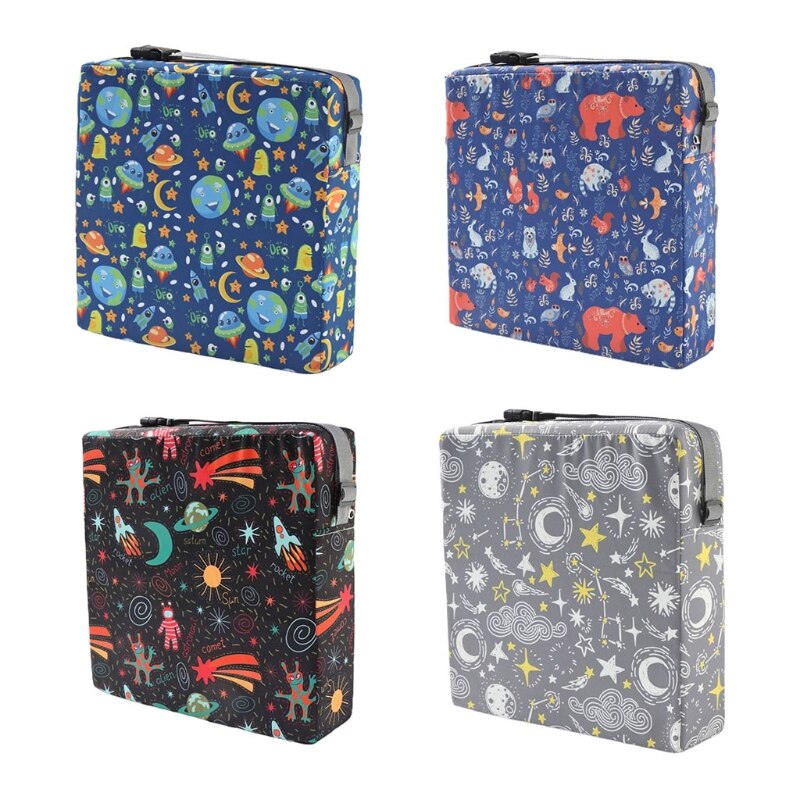 Almofada infantil elevatória, almofada para sala de jantar, ajustável, esponja removível, assento