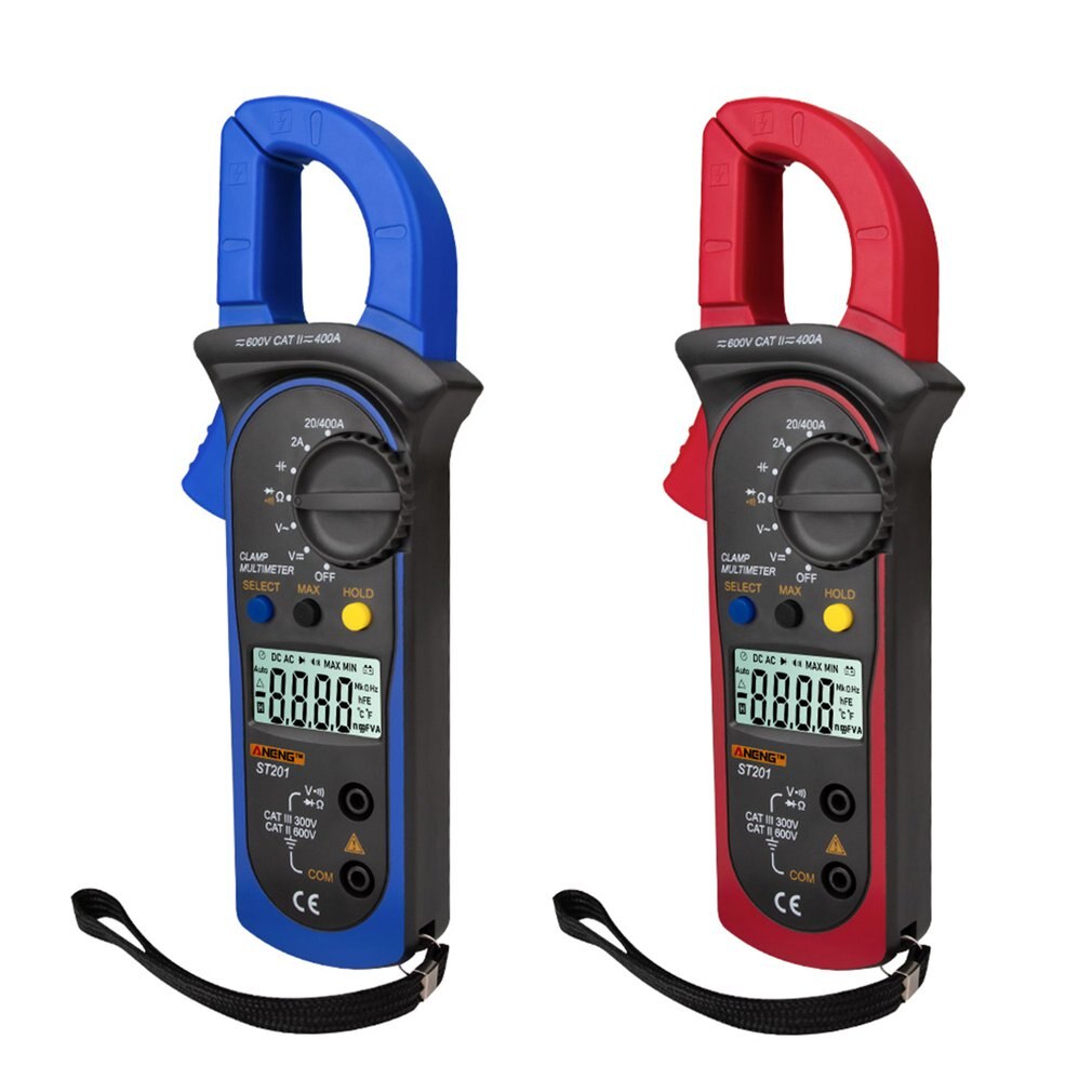 ANENG ST201 1999 Counts Digital Clamp Meter Multimeter DC/AC Voltage Ammeter Resistance capacitance Diode Tester Data Hold