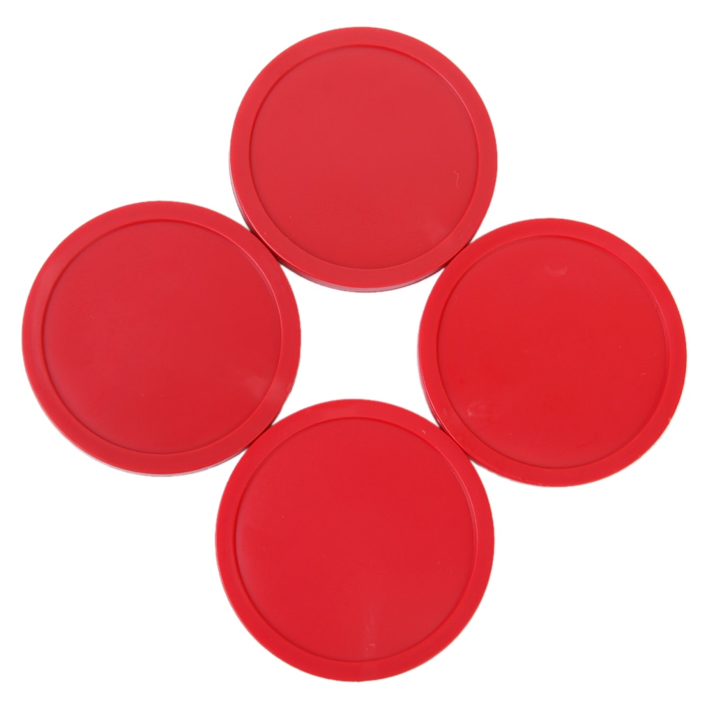 4pcs 82mm Table Arcade Game Air Hockey Pucks Red Round Circle Children Adult