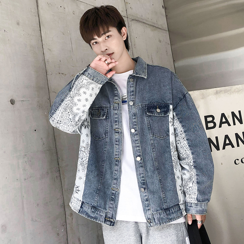 Mens Spring Cotton Denim Jackets Casual Cowboy Streetwear Spring Autumn Thin Slim Chinese Style Coats Single-Breas Tops 2022
