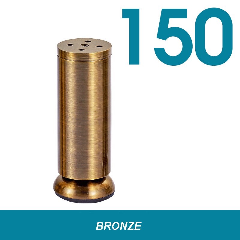 High End Furniture Foot Cushion Thickened Reinforcement Sofa Cabinte Table Legs Chair Leg Feet Protector Stand Foot Cover: Bronze-150MM