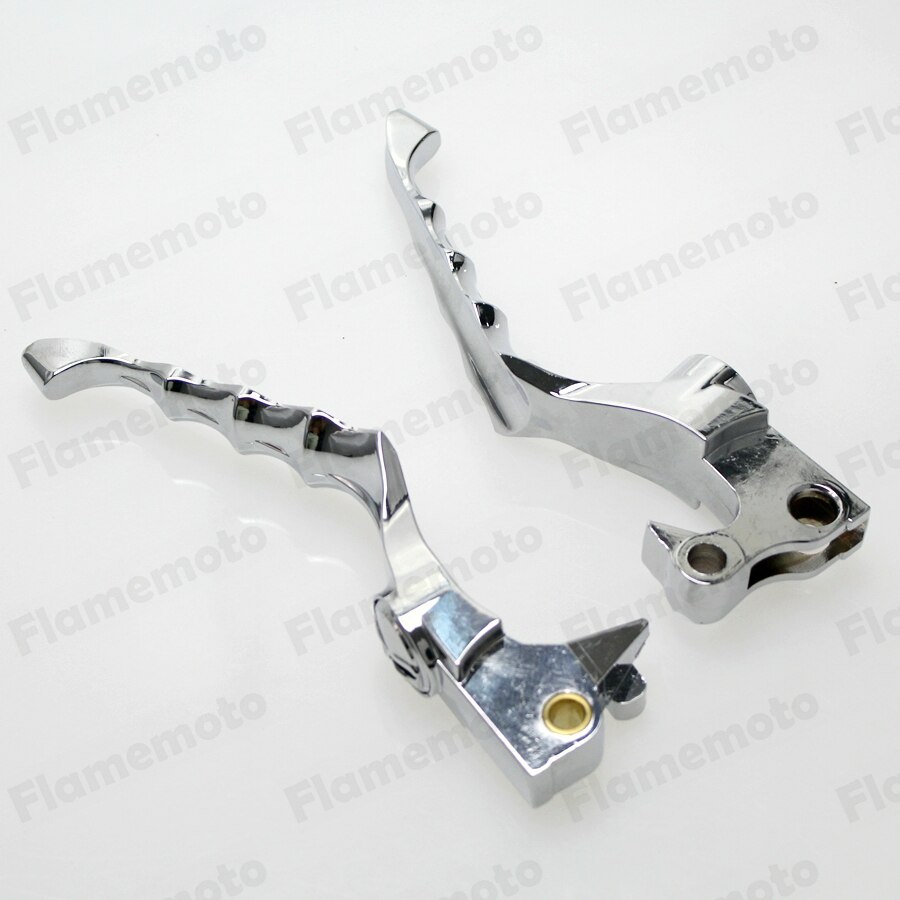 Chrome Skull Motorcycle Brake Clutch Levers For Ha... Grandado