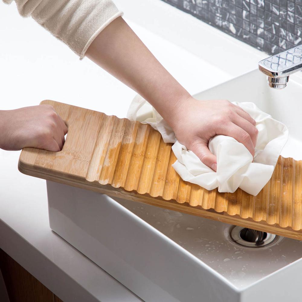 OTHERHOUSE-Tabla de lavar ropa de madera, 1 unidad, para chico, antivaho, baño, Chico, limpieza de ropa, lavable