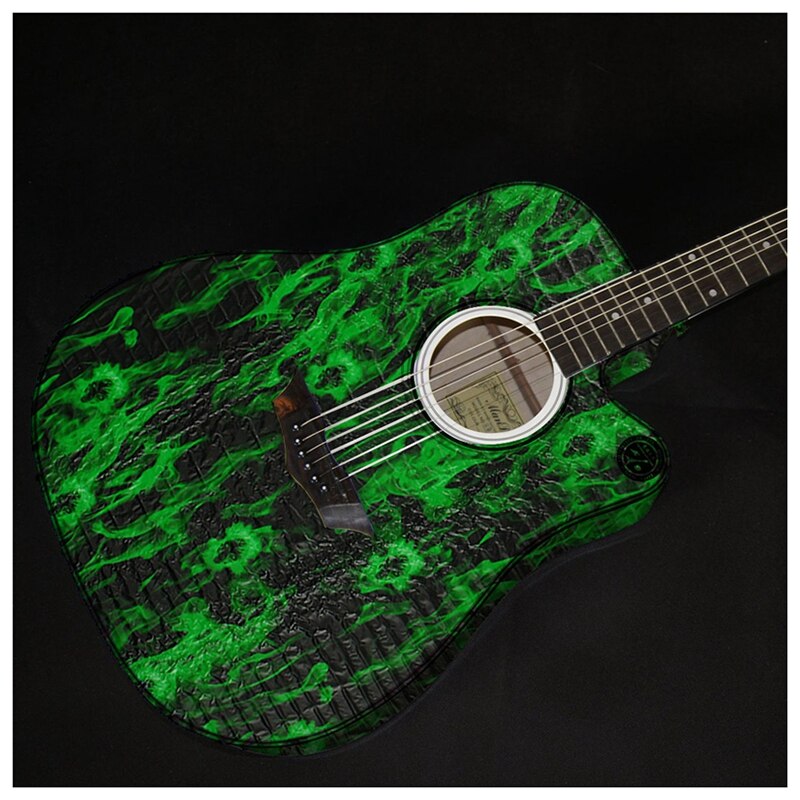 Wasser Transfer Druck Film Hydrographie Hydro Dipping Kit Schädel Grün 0.5*2m