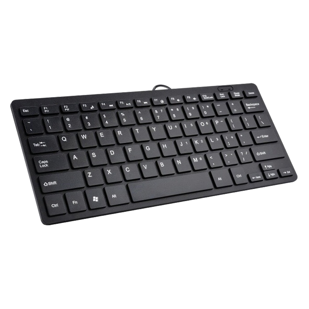 Przewodowa Mini klawiatura usb 78 klawiatura wyciszania klawiszy Multimedia na pulpit laptopa