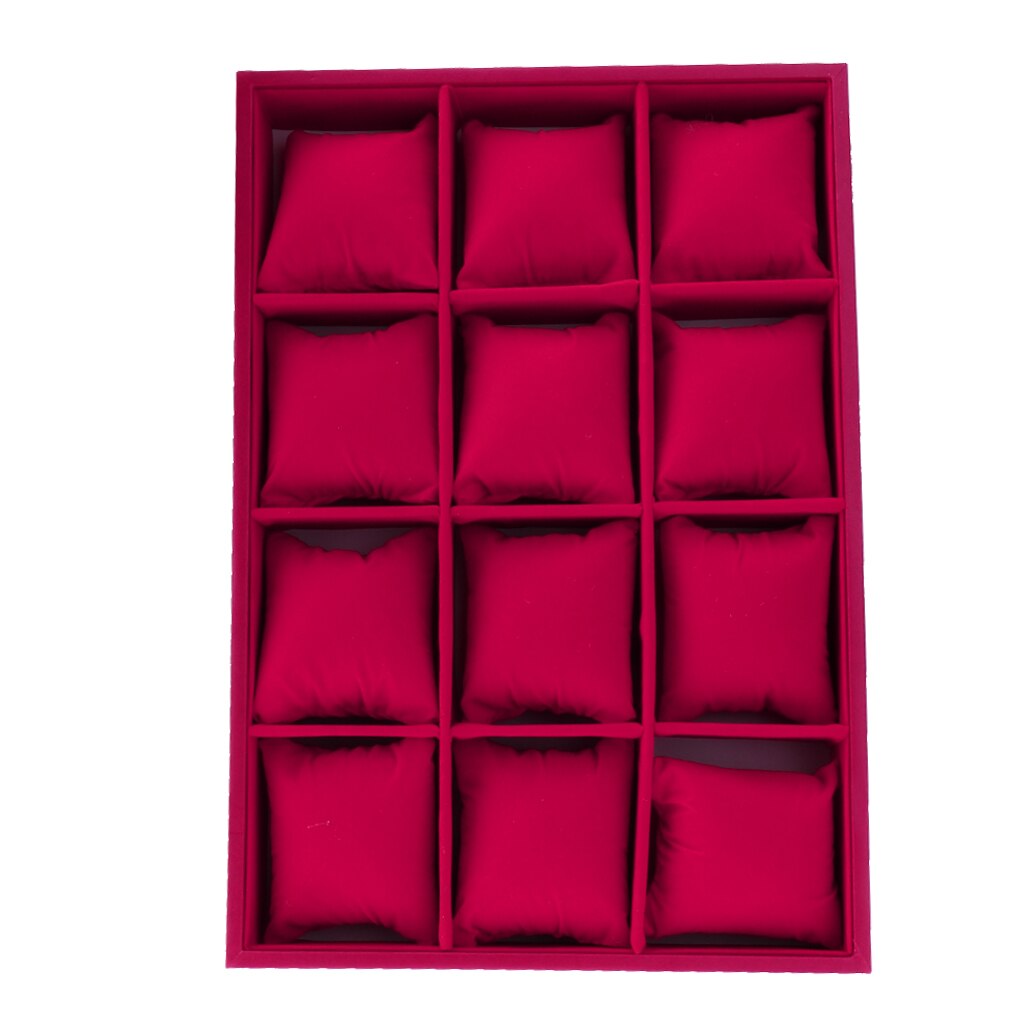 12 Slot Watch Collection Box Display Case Organizer Jewelry Storage