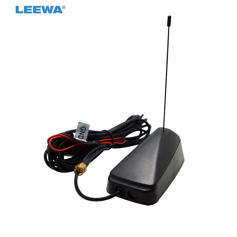 LEEWA-antena de TV activa SMA para coche, amplificador incorporado para TV digital, # CA948