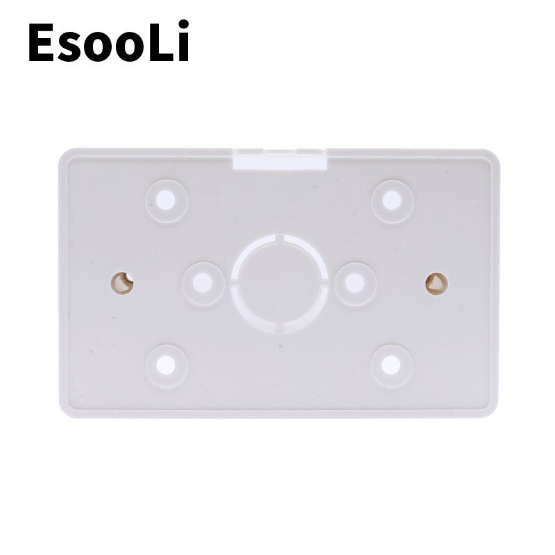 External Mounting Box 117mm*72mm*33mm for 118*72mm Touch Switch and USB Socket For Any Position of Wall Surface 5.0