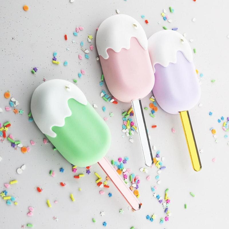 10 pieces of acrylic ice cream sticks ice cube sticks sticks children material kids crafts shower DIY puzzle baby han B7V4