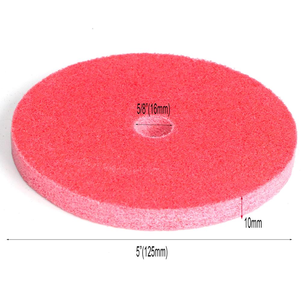 Rueda pulidora de fibra de nailon, rueda no tejida unitizada 7p 100 #, 1/125/150: 125x16x10mm