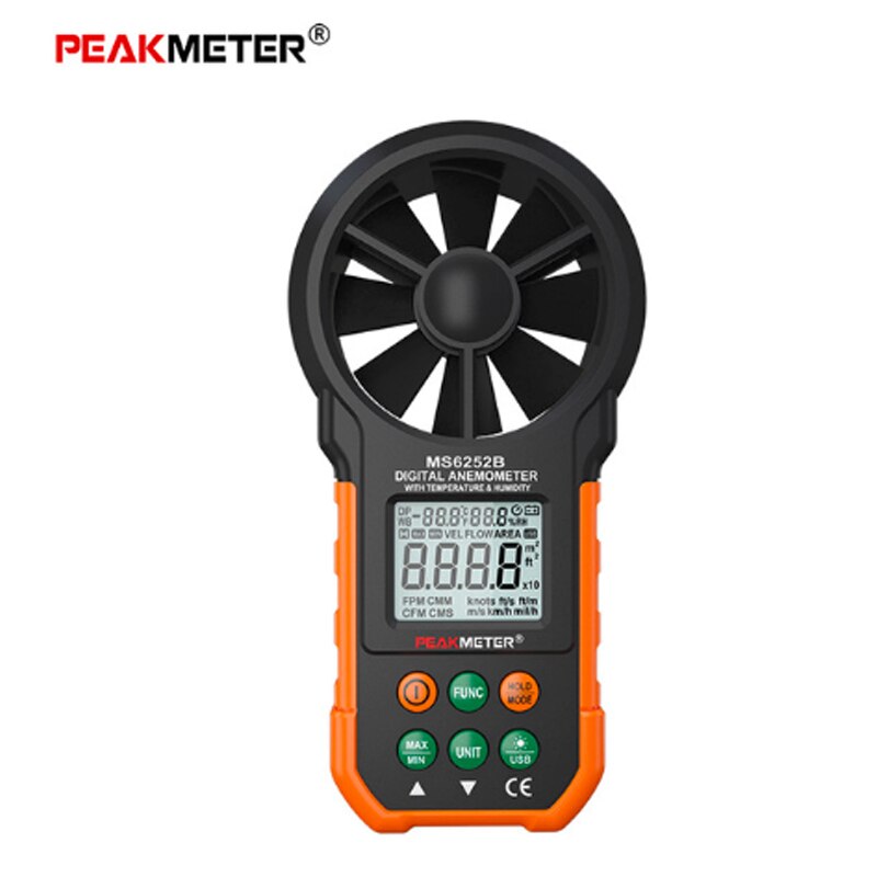 Peakmeter Pm6252apm6252b Digitale Anemometer Wind Grandado