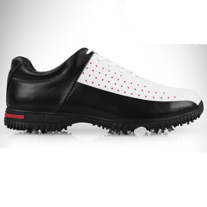 Basquette homme club de golf homme chaussure homme luxe chaussures golf homme Chaussures de Golf imperméables et respirantes pour hommes, baskets de sport décontractées et antidérapantes de Style Brogue: XZ069black / 40