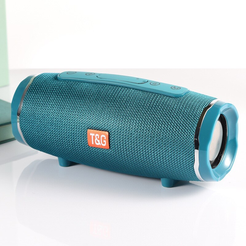 20W Portatile Senza Fili di Bluetooth Altoparlante Impermeabile di Sostegno Speaker Radio FM Carta di TF Cinghia Esterna Della Cinghia con Subwoofer Altoparlante Colonna: TG145 DarkGreen