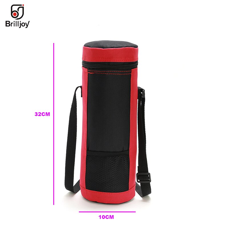 Brilljoy – sac isotherme Oxford 2L, pour bouteille de coca, Pack de glace, canettes pour femmes, enfants, boîte à déjeuner, garder la fraîcheur, sac isolé: Red