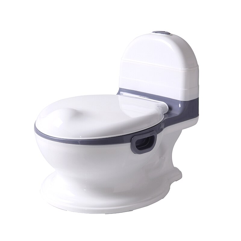 Nouvelle Simulation bébé Pot toilette enfant Pot formation filles garçon toilette enfants chaise siège de toilette Pot pour enfants: grey PVC cushion