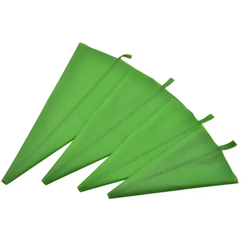 Gjør-det-selv silikonglasursprøyteposer til konditorvarer, gjenbrukbare kremposer til cupcakedekorering, bakeverktøy, kjøkkenutstyr, fondant, sukkerhåndverk: Alternativ 11 / Militærgrønn