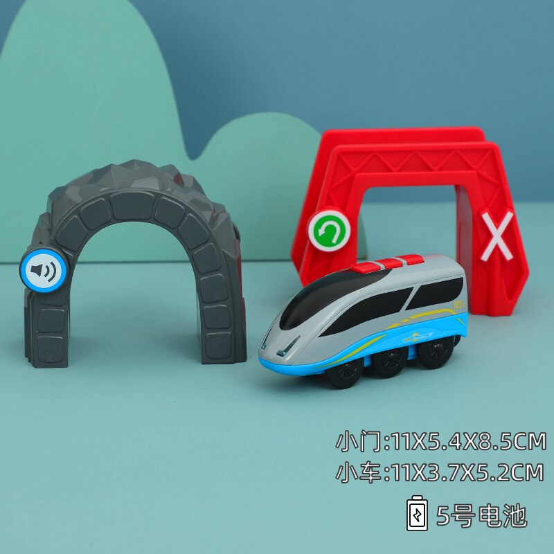 Railway Locomotive Magnetically Connected Electric Small Train Magnetic Rail Toy Compatible With Wooden Track For Kids: 10