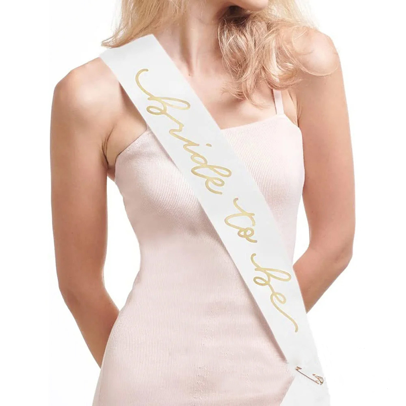 Hochzeit Dekoration Braut Schleier Hausschuhe Weiß Braut Als Satin Schärpe Mädchen Stirnband Schuhe Schulter Band Party Dekorieren Lieferungen: Licht Gelb