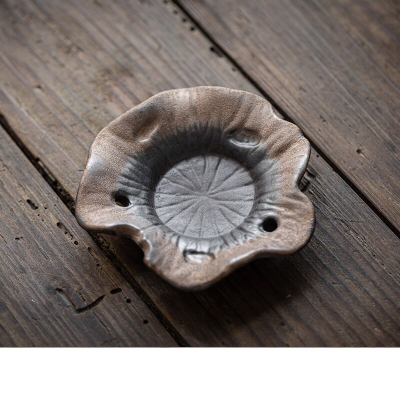 Chanshova chinese retro-stijl handgemaakte aardewerk kleine theekop schotel onderzetter theeservies accessoires theeservies china keramiek  h454: 4