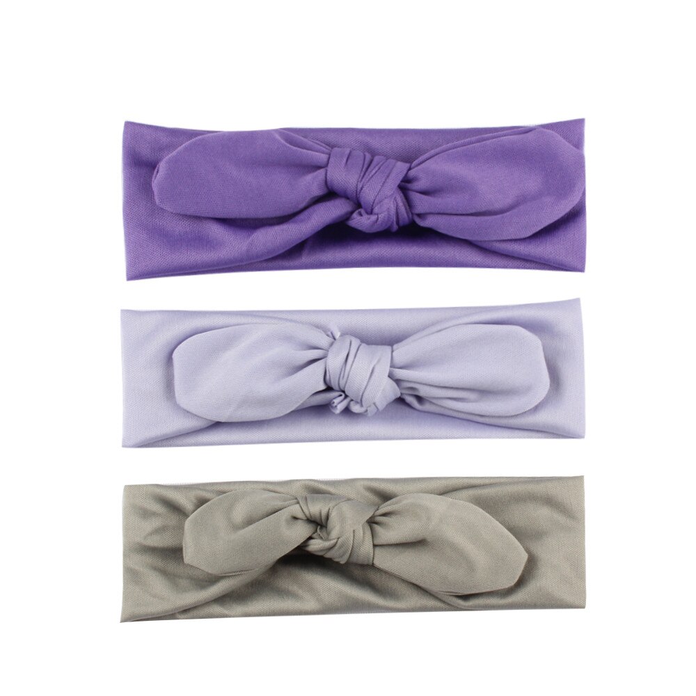 3pc Baby Hoofdband Kinderen Meisjes Konijn Boog Oor Haarband Hoofdband Tulband Knoop Hoofd Wraps Baby Haar Accessoires Bandeau Bebe fille